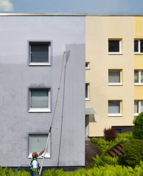 Schonendes Abspritzen